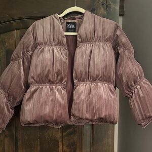 Zara Kids Mauve Puffer Jacket